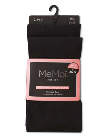 MeMoi Microfiber Opaque Tights - 2 Pack - MO-646 -