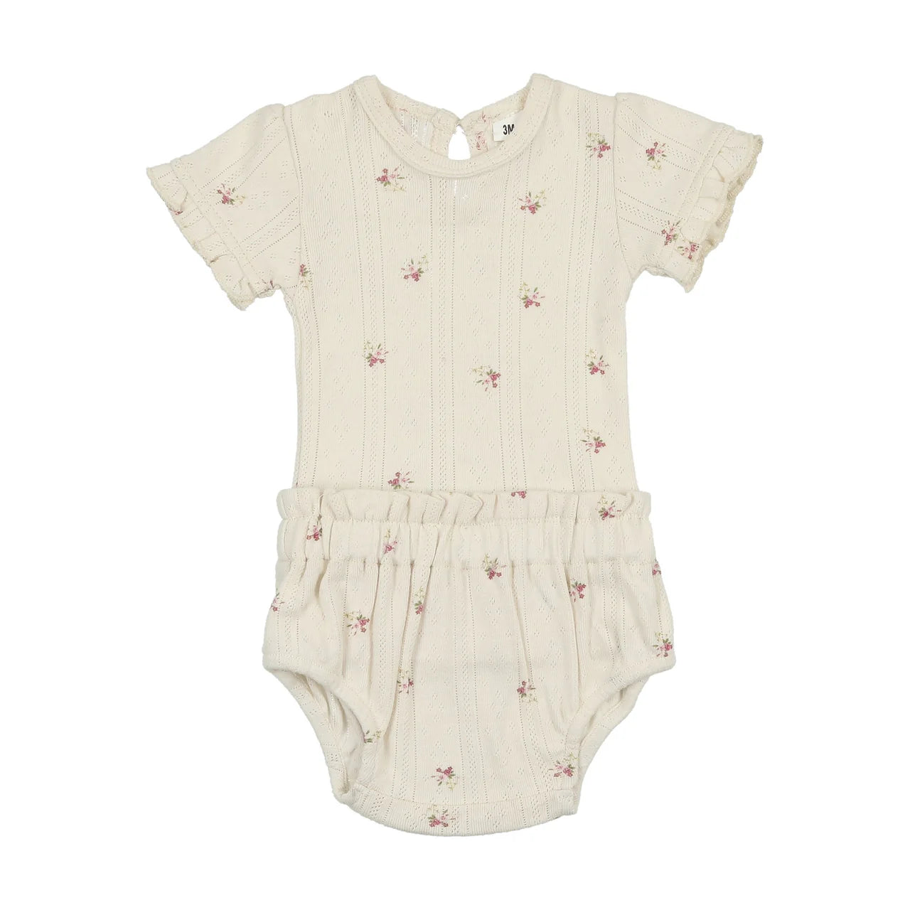 Bonjoy Printed Pointelle Romper - SS25 -