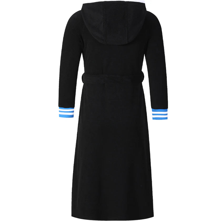 Abstract Boys Lightweight Zippered Terry Robe - Varsity Design -