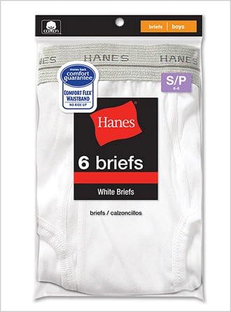 Hanes Boys Briefs - 6 Pack - B252P6 -
