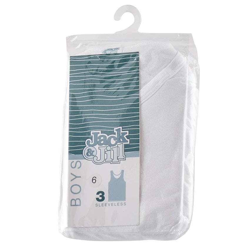Jack & Jill Boys Sleeveless Undershirt - 3 Pack -
