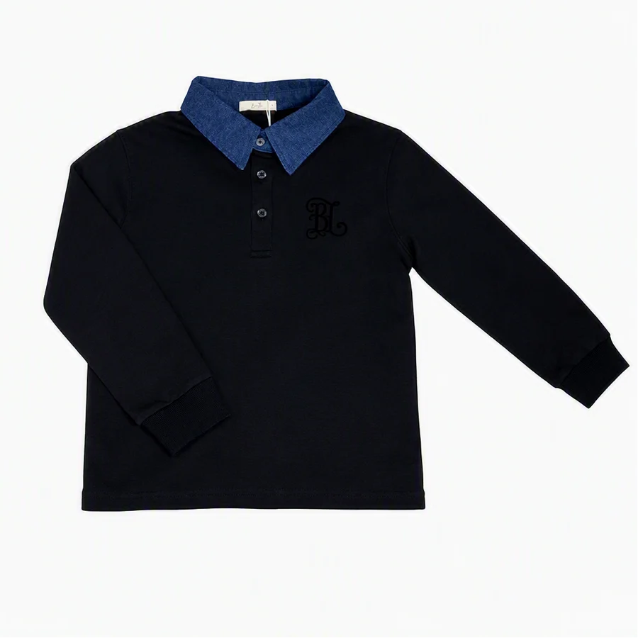 Jolie Enfants Chambray Collar Polo - FB1163 - FW26 -