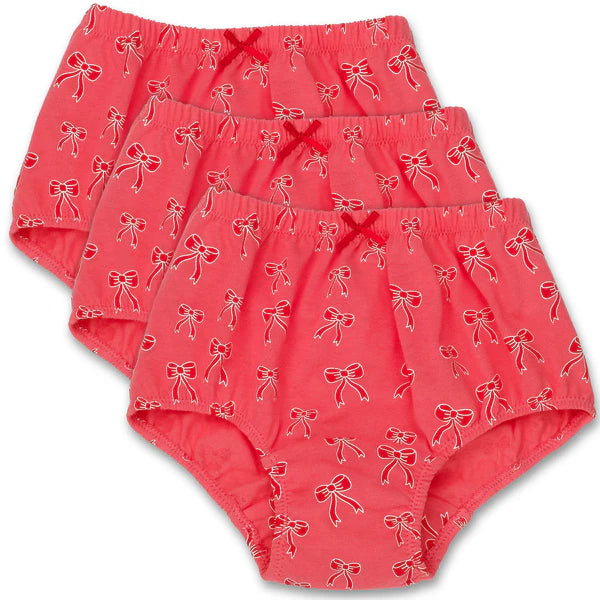 Candyland Girls Briefs - Bow Design -3 Pack -