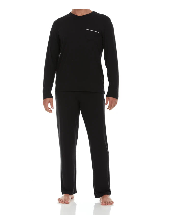 Symmar Jersey Stretch Pajamas - V-Neck -