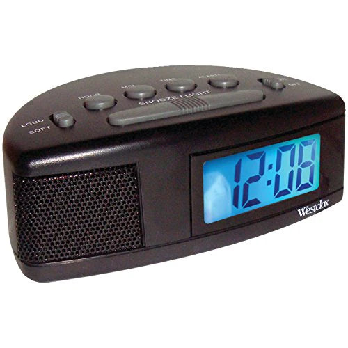 Westclox Battery Operated Lcd alarm Clock - 47547 -