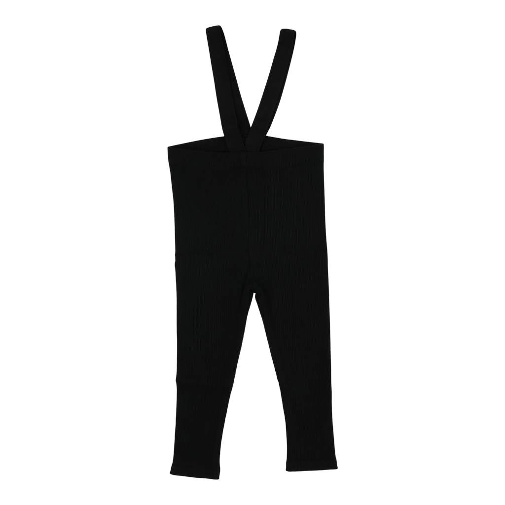 Lil Legs Ribbed Suspender Leggings -  Basic Colors -