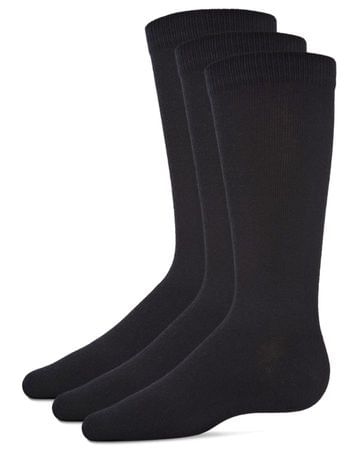 MeMoi Boys Cotton Blend Flat Crew Socks - 3 Pack - MK-10951 -
