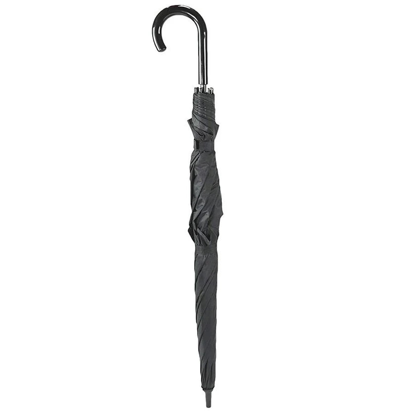 Fit Rite Mens Double Canopy Automatic Black Umbrella -