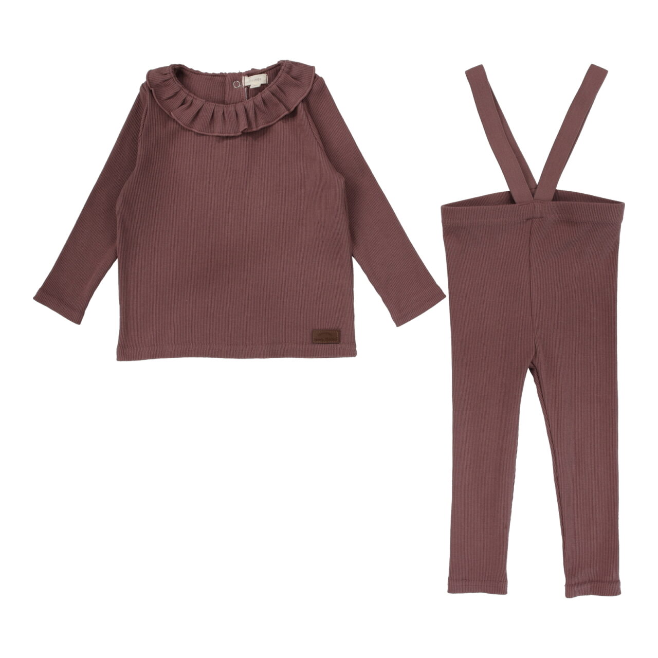 Lil Legs Ruffle Collar Ribbed Set - FW24 -
