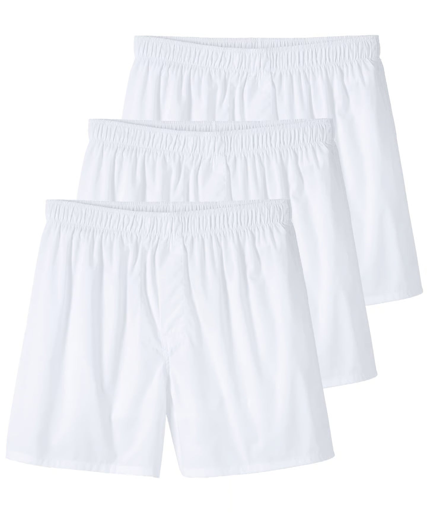 Elegance 100% Cotton Boxer Shorts - 3 Pack -