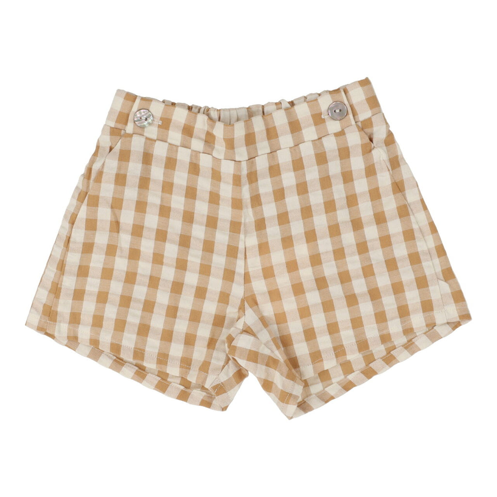 Analogie Gingham Pull On Shorts - SS25 -