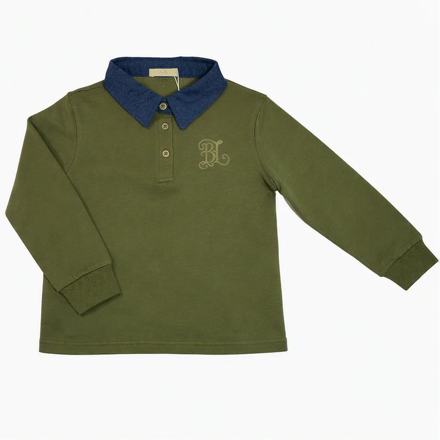 Jolie Enfants Chambray Collar Polo - FB1163 - FW26 -