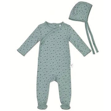 Bunny Love Boys Floral Print Footie - FL1762 - FW26 -
