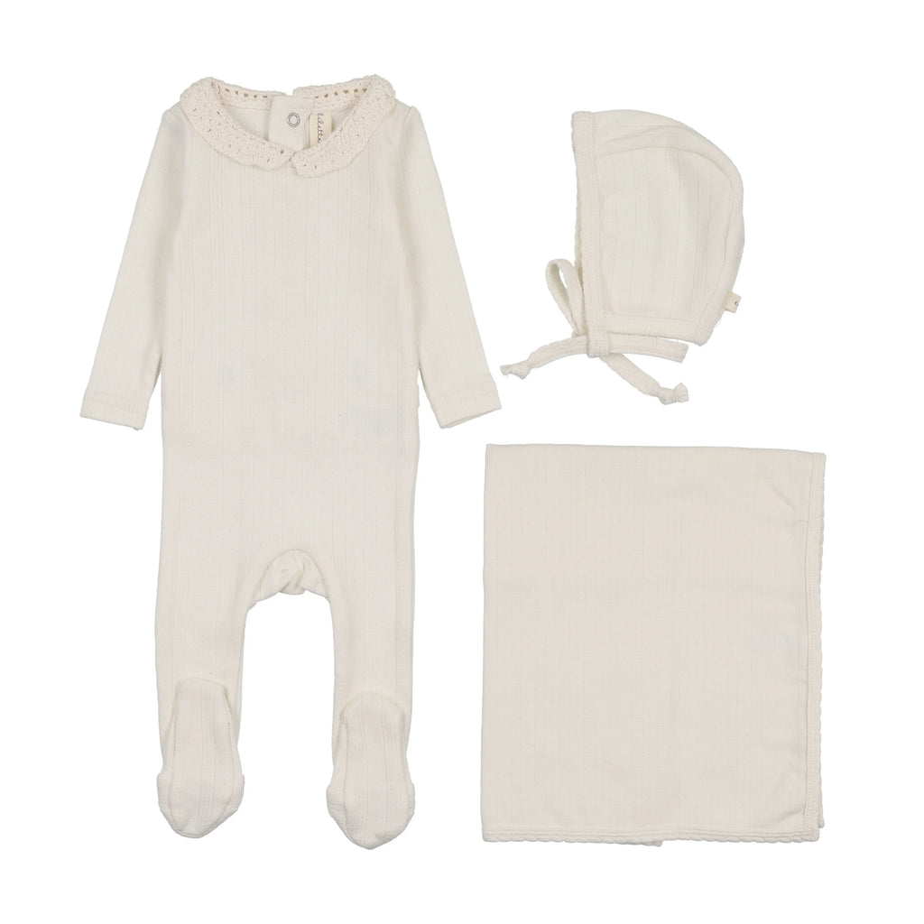 Lilette Crochet Collar Layette Set - FW26 -