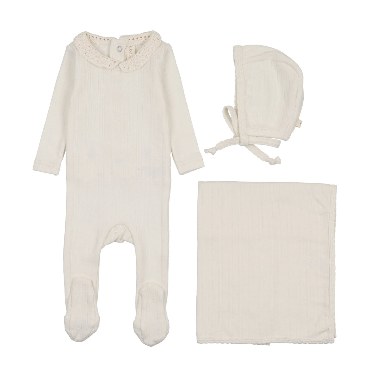 Lilette Crochet Collar Layette Set - FW26 -