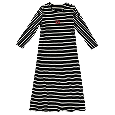 Bunny Love Striped Ribbed Nightgown - FW25 - FP2541 -