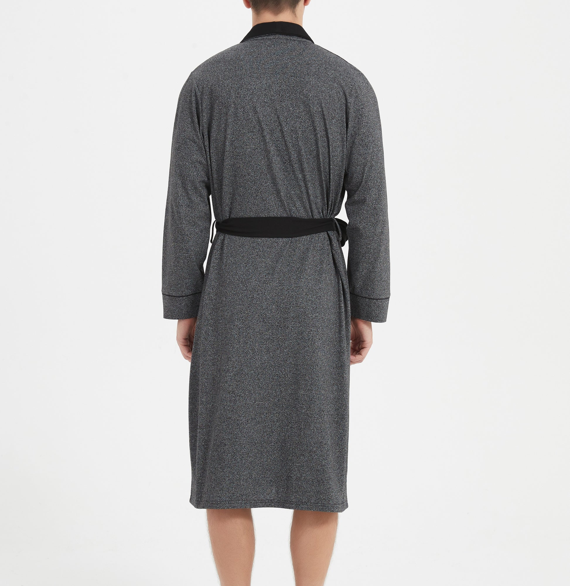 Ven Dave Mens Wrap Robe - Blue & Black - R05 -