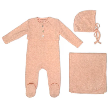 Bunny Love Girls Leopard Print Footie Set - FL2761-S - FW26 -