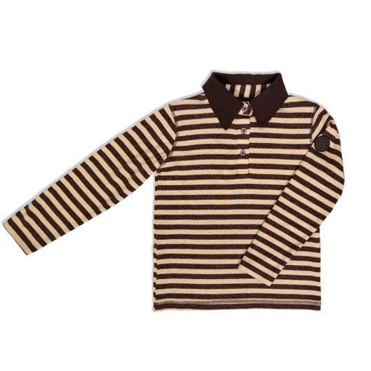 Jolie Enfants Heather Striped Polo - FB1161 - FW26 -