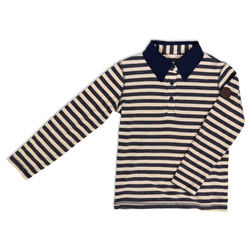 Jolie Enfants Heather Striped Polo - FB1161 - FW26 -