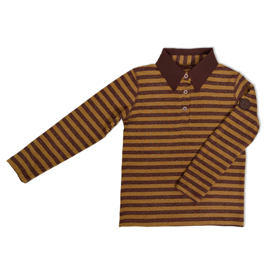Jolie Enfants Heather Striped Polo - FB1161 - FW26 -
