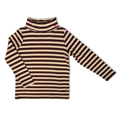 Jolie Enfants Heather Striped Turtleneck - FB2161 - FW26 -