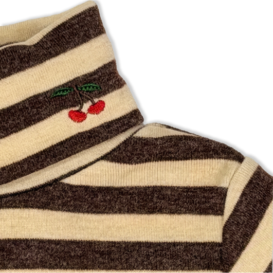 Jolie Enfants Heather Striped Turtleneck - FB2161 - FW26 -