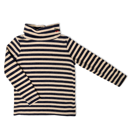 Jolie Enfants Heather Striped Turtleneck - FB2161 - FW26 -