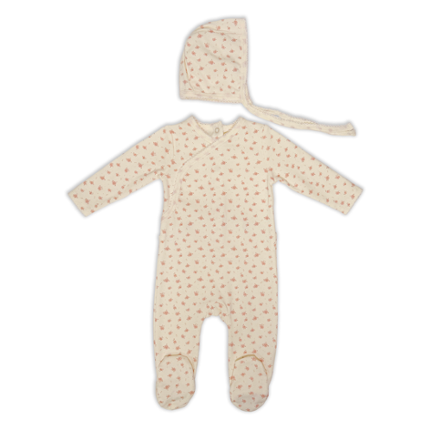 Bunny Love Girls Floral Print Footie - FL2762 - FW26 -