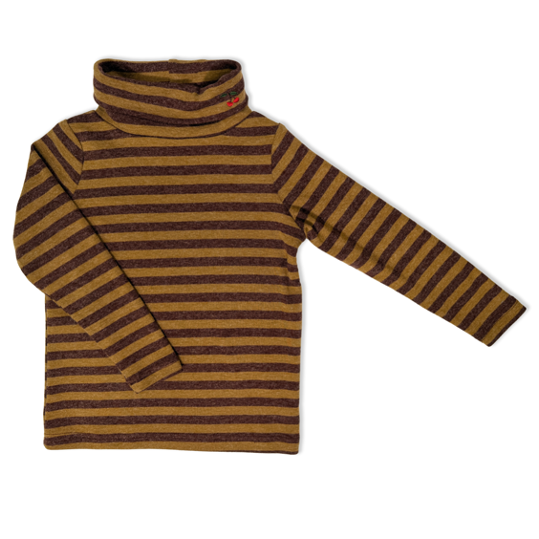 Jolie Enfants Heather Striped Turtleneck - FB2161 - FW26 -