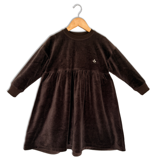 Jolie Enfants Velour Clover Dress - FB2362 - FW26 -