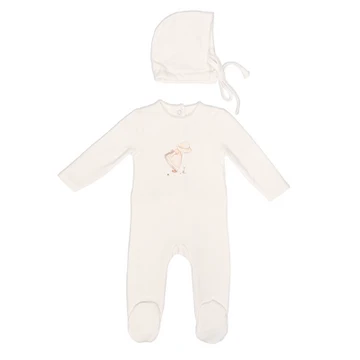 Bunny Love Girls Garden Folk Footie - FL2765 - FW26 -