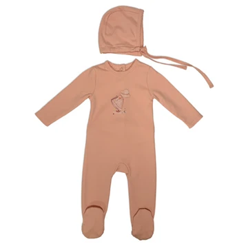 Bunny Love Girls Garden Folk Footie - FL2765 - FW26 -
