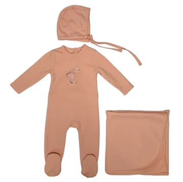 Bunny Love Girls Garden Folk Footie Set - FL2765-S - FW26 -