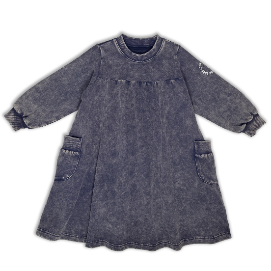 Jolie Enfants Stonewash Dress - FB2367 - FW26 -