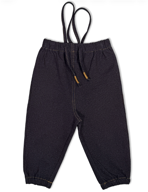 Jolie Enfants Stretch Denim Suspender Pants - FB30611 - FW26 -