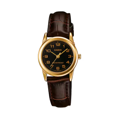 Casio Ladies Crocodile Leather Watch -
