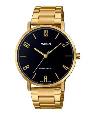 Casio Mens Gold Watch - Black