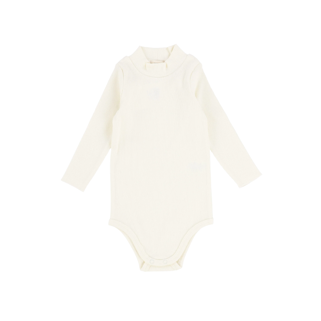 Lil Legs Ribbed Mock Neck Onesie - Basic Colors -