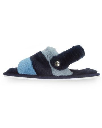 MeMoi Colorblock Fur Plush Slippers - MKS-0001 -