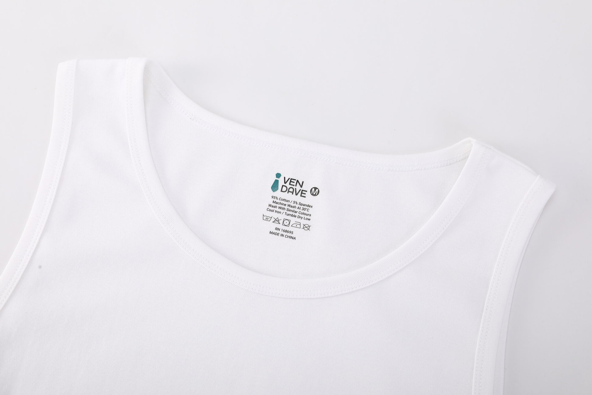 Ven Dave Mens Sleeveless Undershirts - 2 Pack -