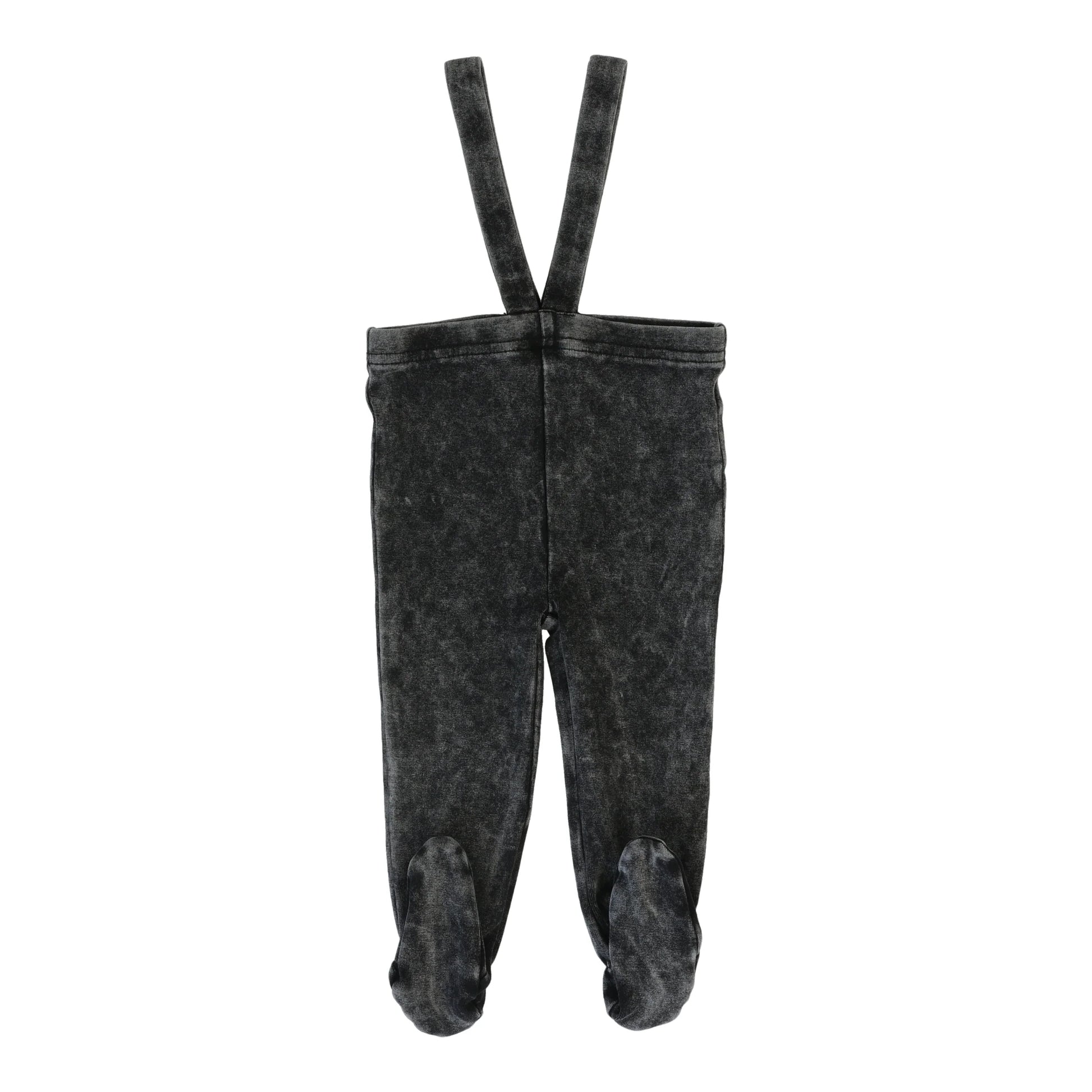 Lil Legs Ribbed Footed Suspender Leggings -  Basic Colors -