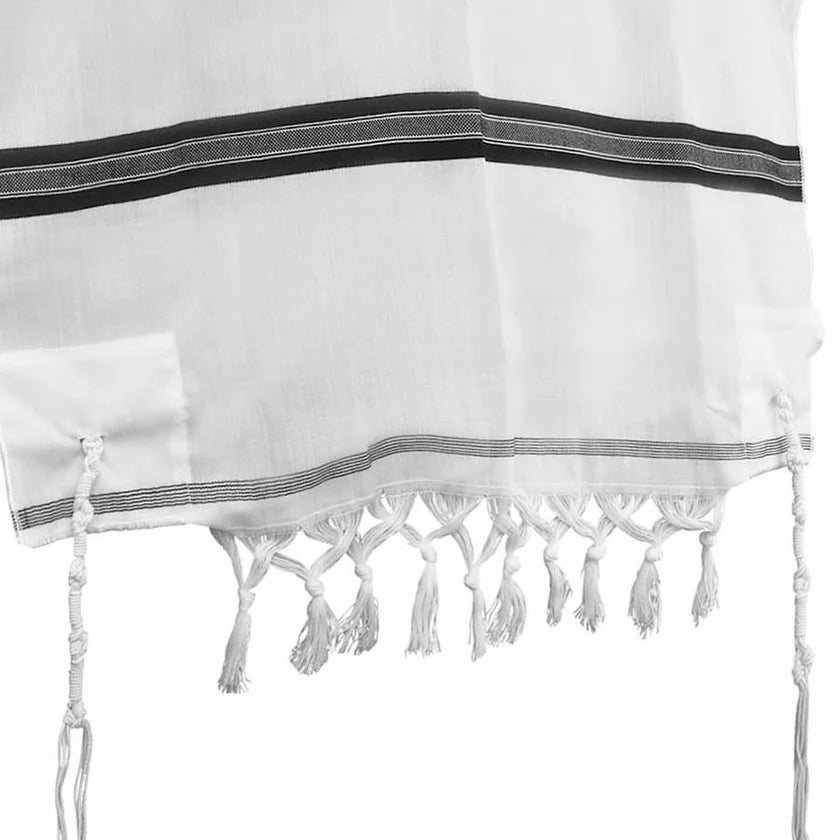 Keter Wool Tzitzis - Double Fringes - Avodas Yad - 2 Holes