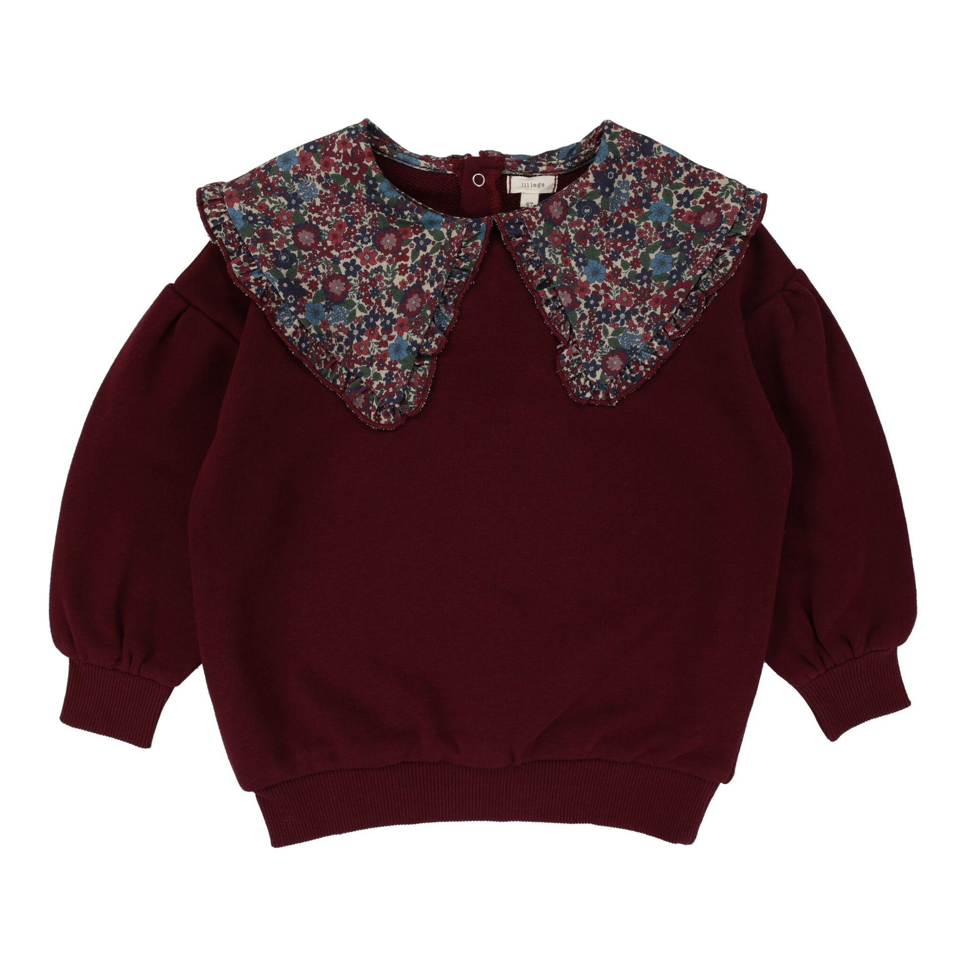Lil Legs Floral Collar Sweatshirt - FW24 -