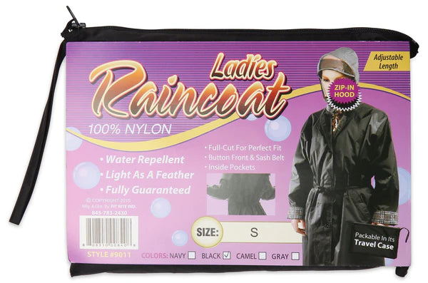 Ladies 100% Nylon Raincoat -