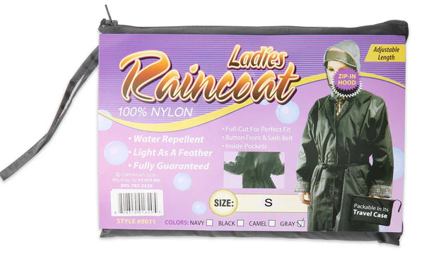 Ladies 100% Nylon Raincoat -