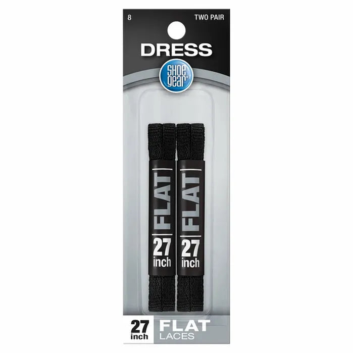 Shoe Gear 27" Black Flat Shoe Laces