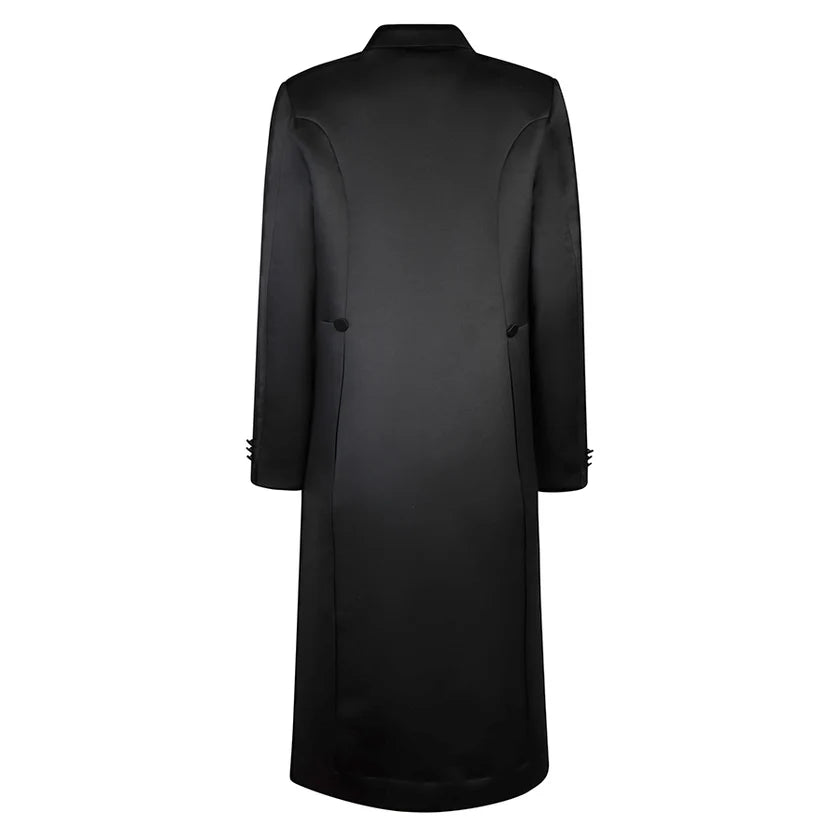 Lavish Double Breasted Satin Bekitcha - 48 -