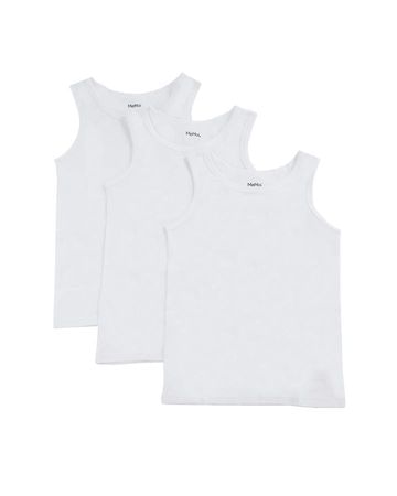 MeMoi Boys Sleeveless Undershirts - 3 Pack - MKU1010 -