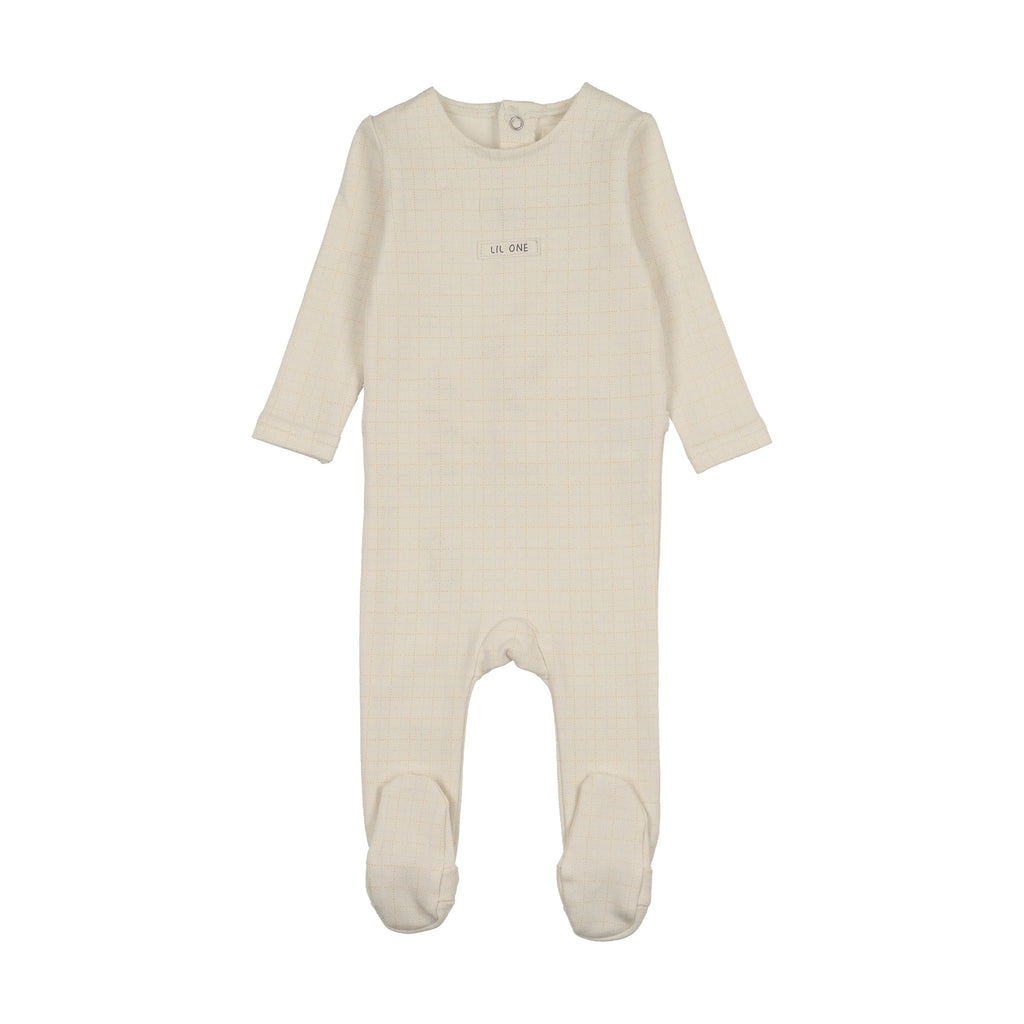 Analogie Grid Print Footie -  SS26 -